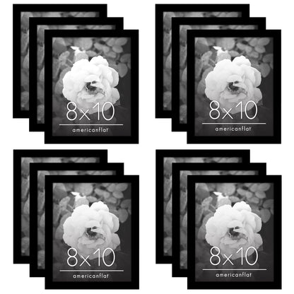 Picture Frame 12 Pack | Gallery Wall Set | Shatter-Resistant Glass | Wall Art