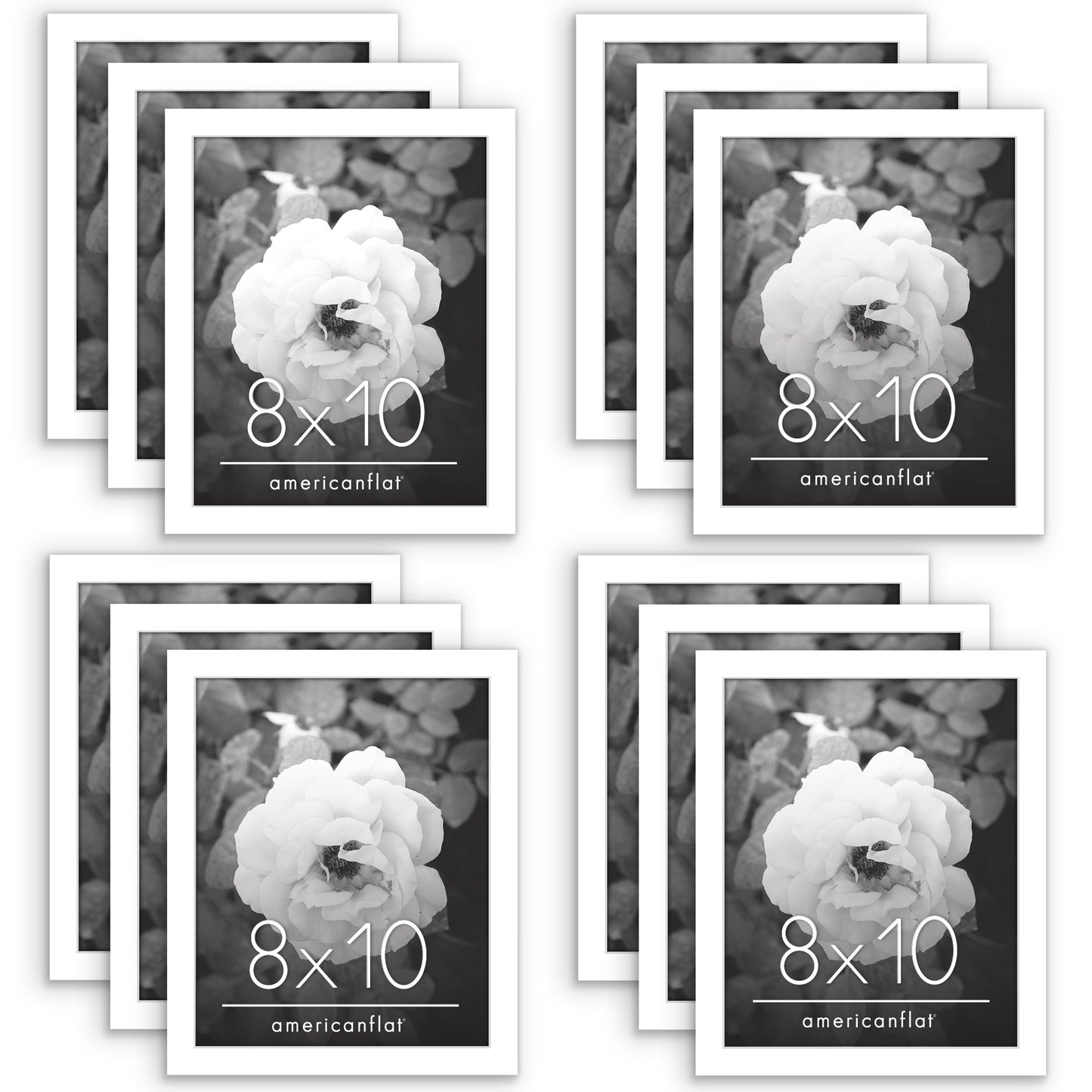 Picture Frame 12 Pack | Gallery Wall Set | Shatter-Resistant Glass | Decor