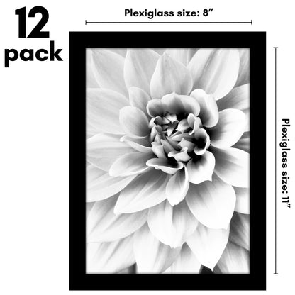 Picture Frame 12 Pack | Gallery Wall Set | Shatter-Resistant Glass | Decor