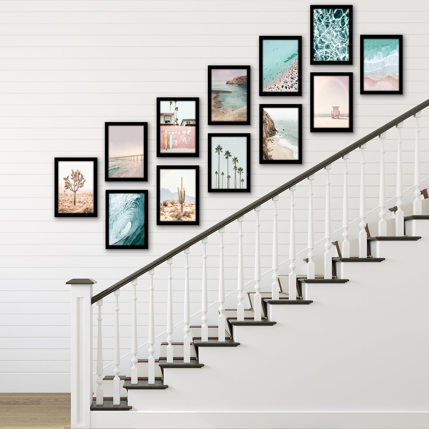 Picture Frame 12 Pack | Gallery Wall Set | Shatter-Resistant Glass | Wall Art