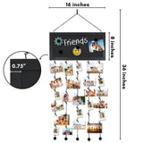 Size diagram: 16 by 36 inches overall with an 8 inch chalkboard header 