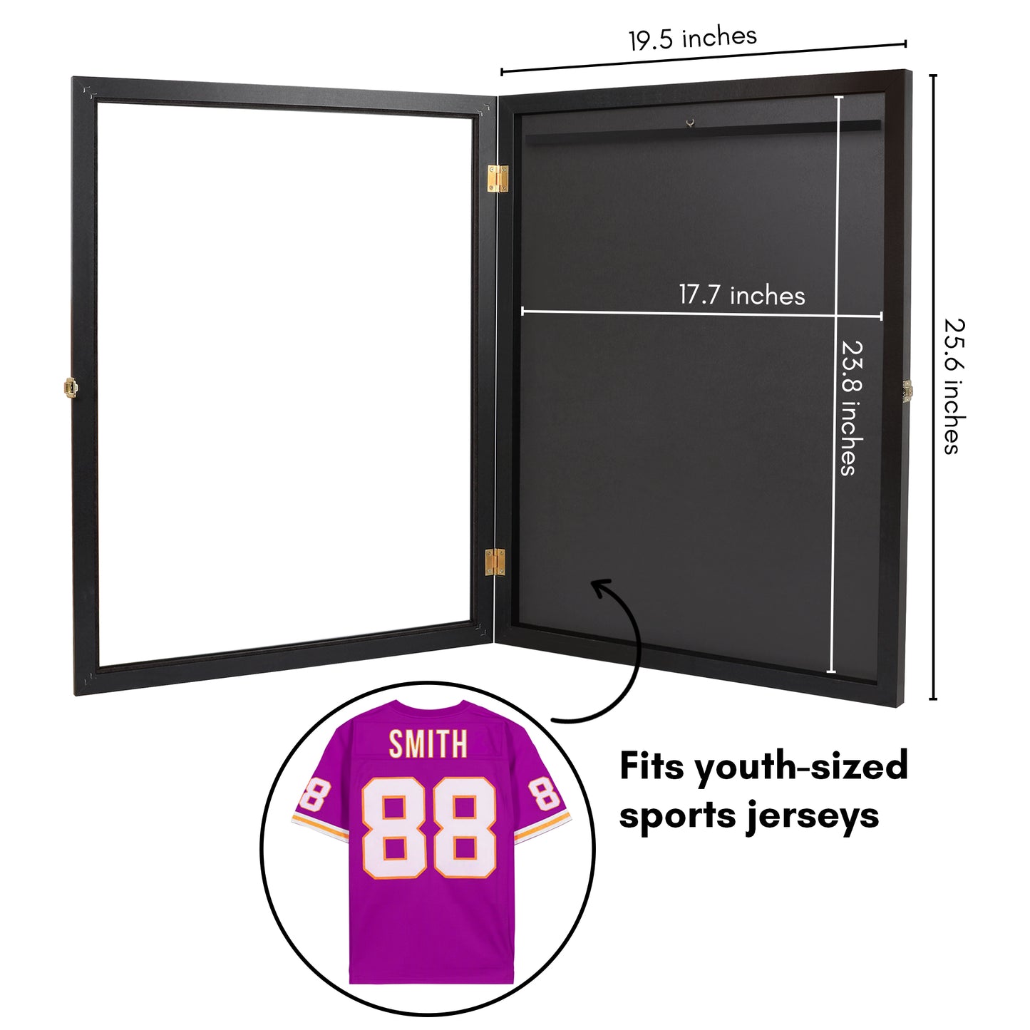 Lockable Jersey Display Case | All-Star Collection | With Hanger | Modern Decor