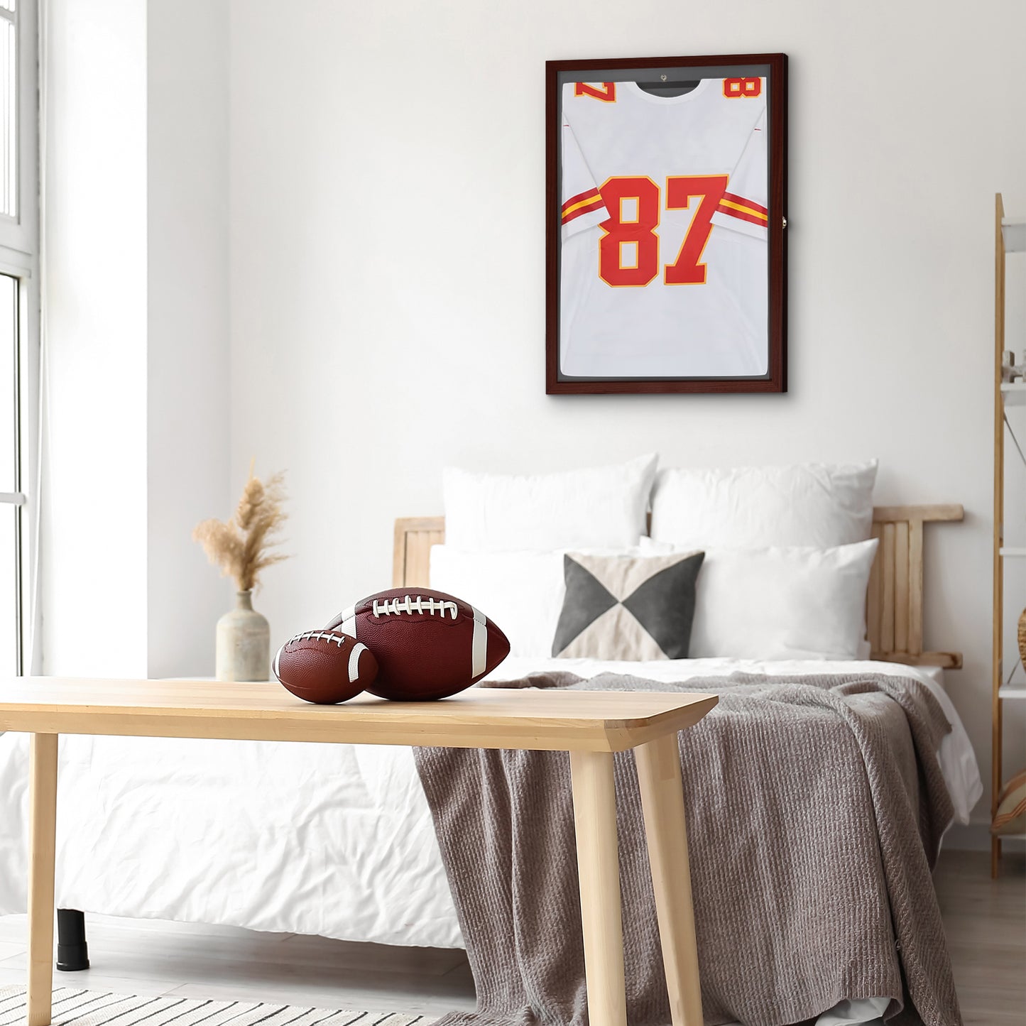 Lockable Jersey Display Case | All-Star Collection | With Hanger | Modern Decor