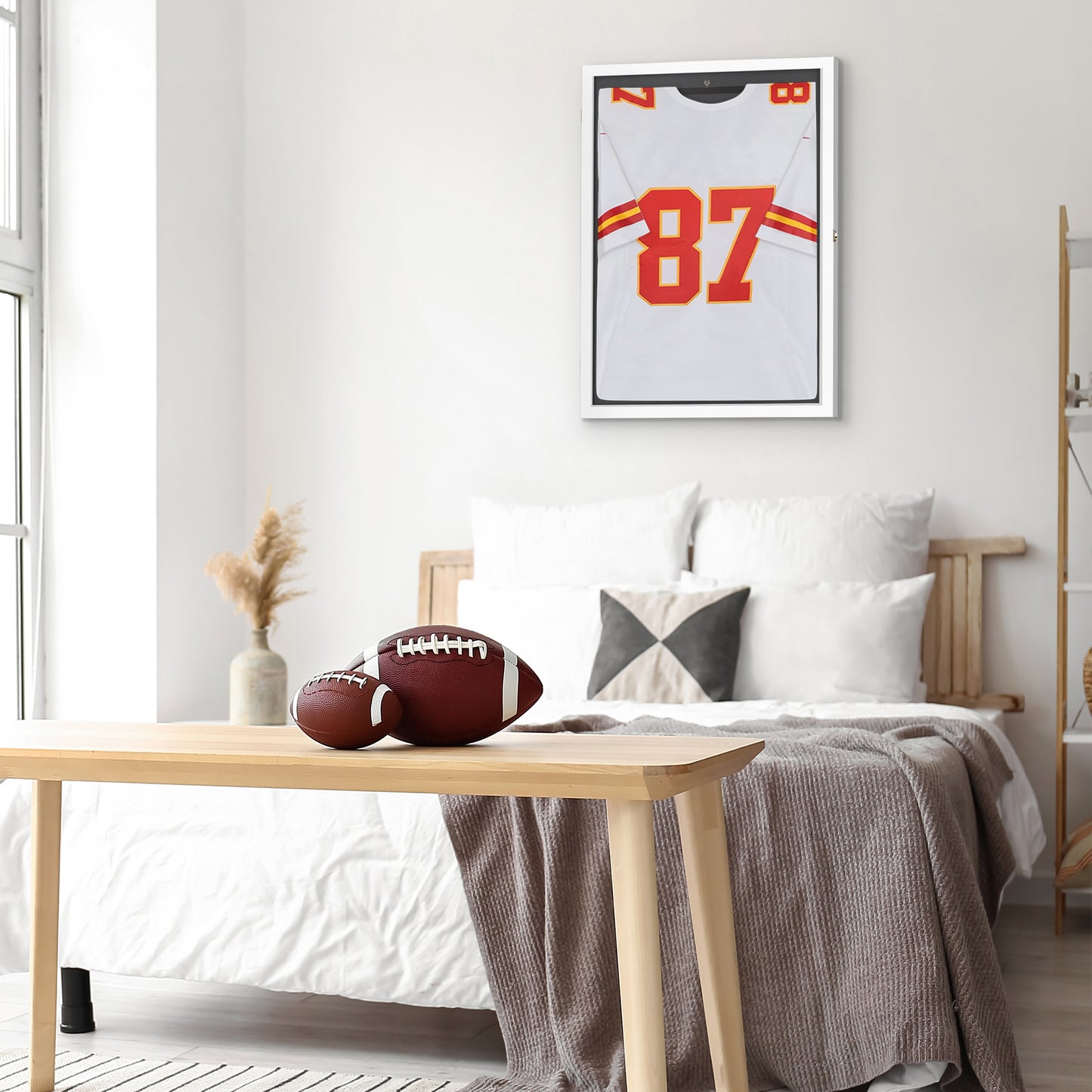 Lockable Jersey Display Case | All-Star Collection | With Hanger | Modern Decor