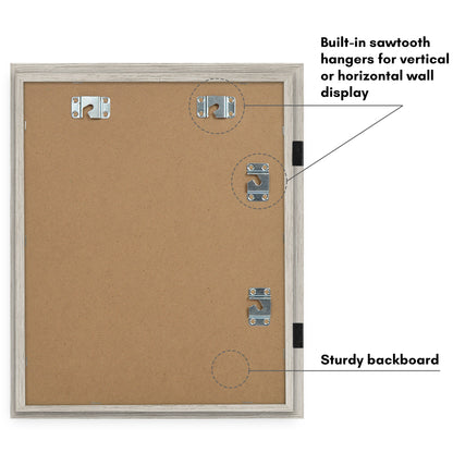 Kids Art Frame 2 Pack | Artwork Storage Display | Front Opening | Magnetic | Mat