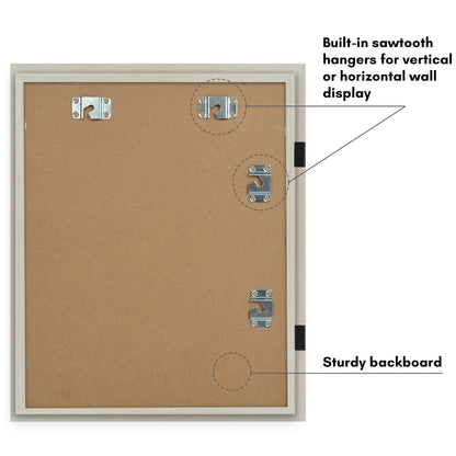 Kids Art Frame 2 Pack | Artwork Storage Display | Front Opening | Magnetic | Mat