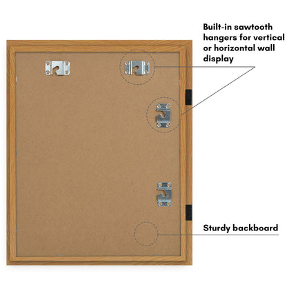 Kids Art Frame 2 Pack | Artwork Storage Display | Front Opening | Magnetic | Mat