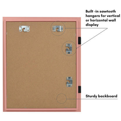 Kids Art Frame 2 Pack | Artwork Storage Display | Front Opening | Magnetic | Mat
