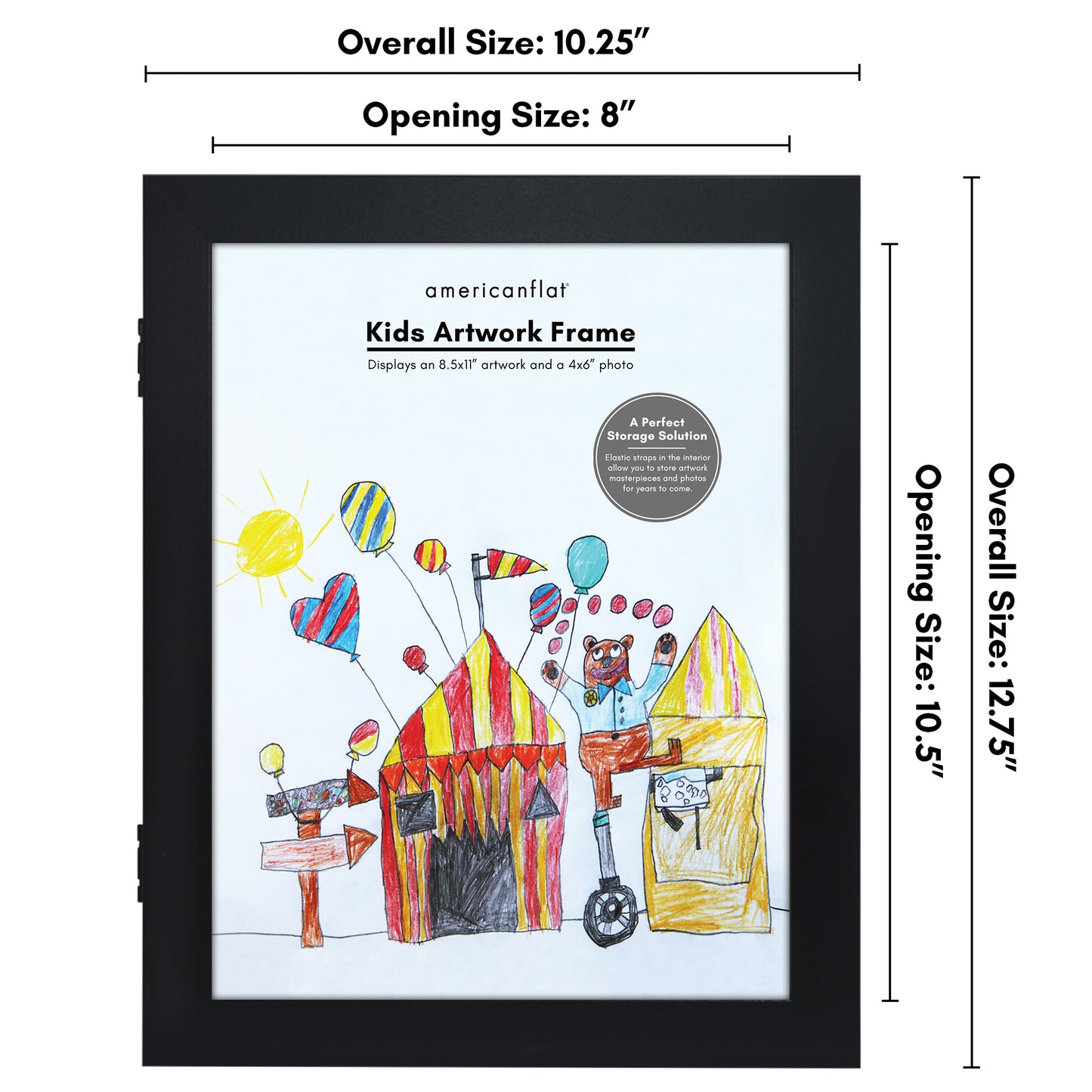Kids Art Frame | Front Loading | Americanflat | Modern - Premium Quality