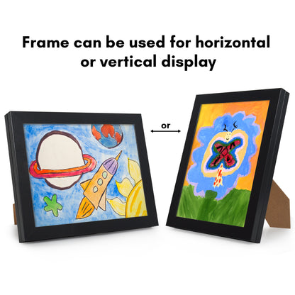 Kids Art Frame | Front Loading Artwork Storage Display | Magnetic Closure | Mat