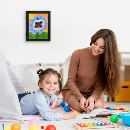 Kids Art Frame | Front Loading Artwork Storage Display | Magnetic Closure | Mat