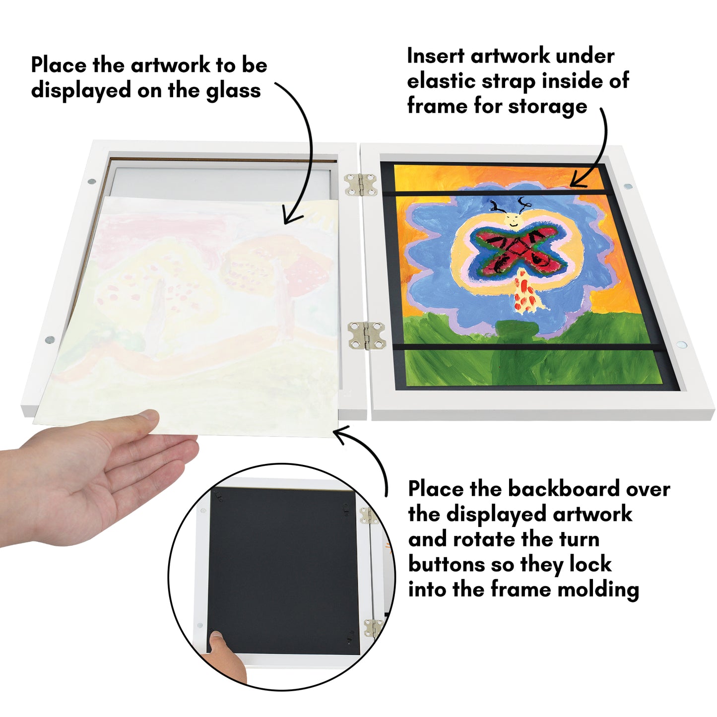 Kids Art Frame | Front Loading | Americanflat | Modern - Premium Quality
