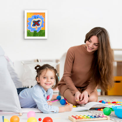Kids Art Frame | Front Loading Artwork Storage Display | Magnetic Closure | Mat