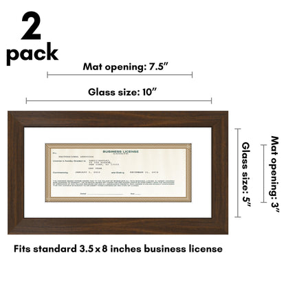 Business License MF0510WALUT2PK Frame - Americanflat