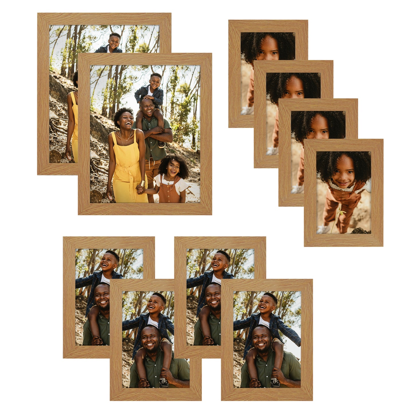10 Piece Gallery Wall Picture Frame Set | Choose Your Color