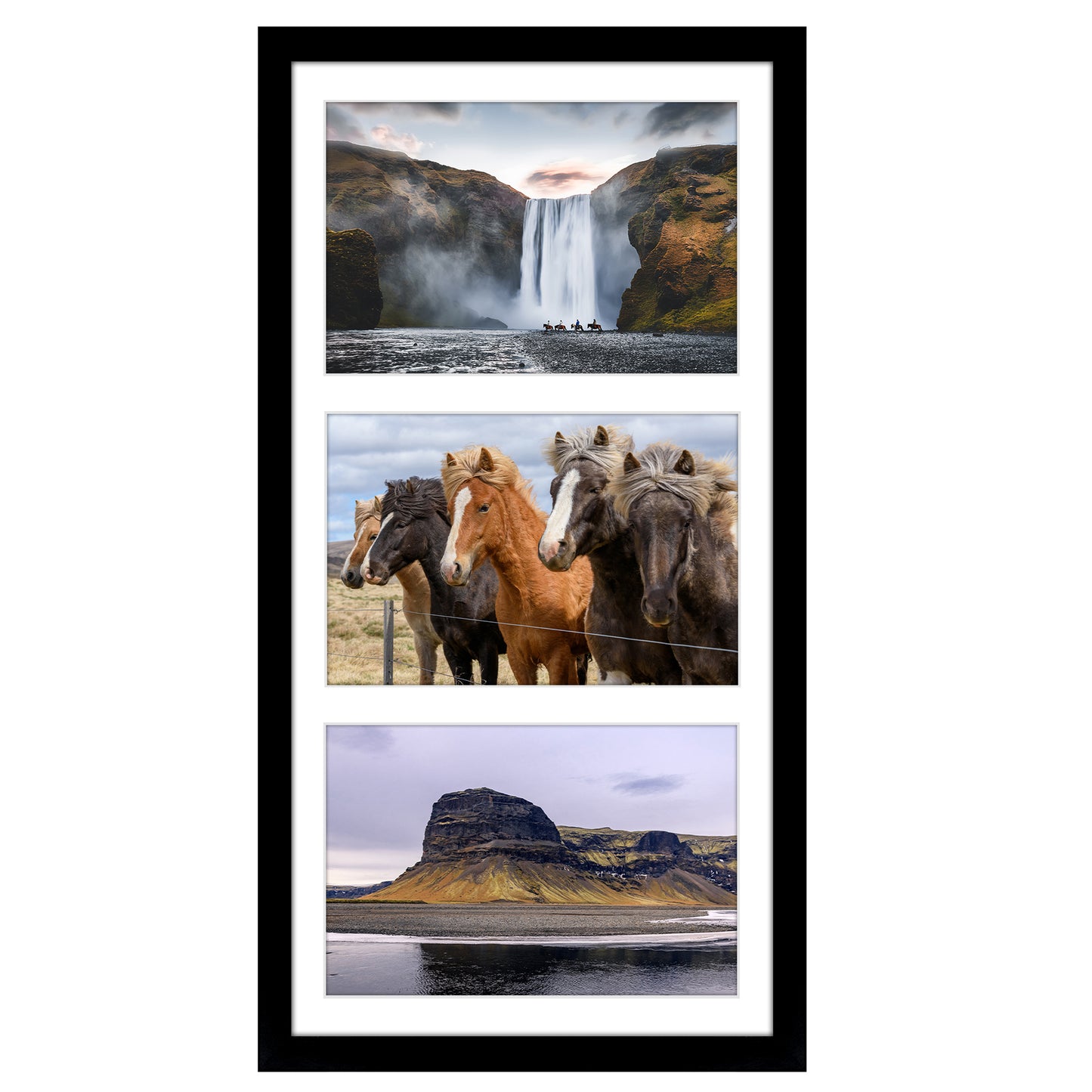 Collage Picture Frame | Multi-Photo Wall Decor | Protective Glass Front