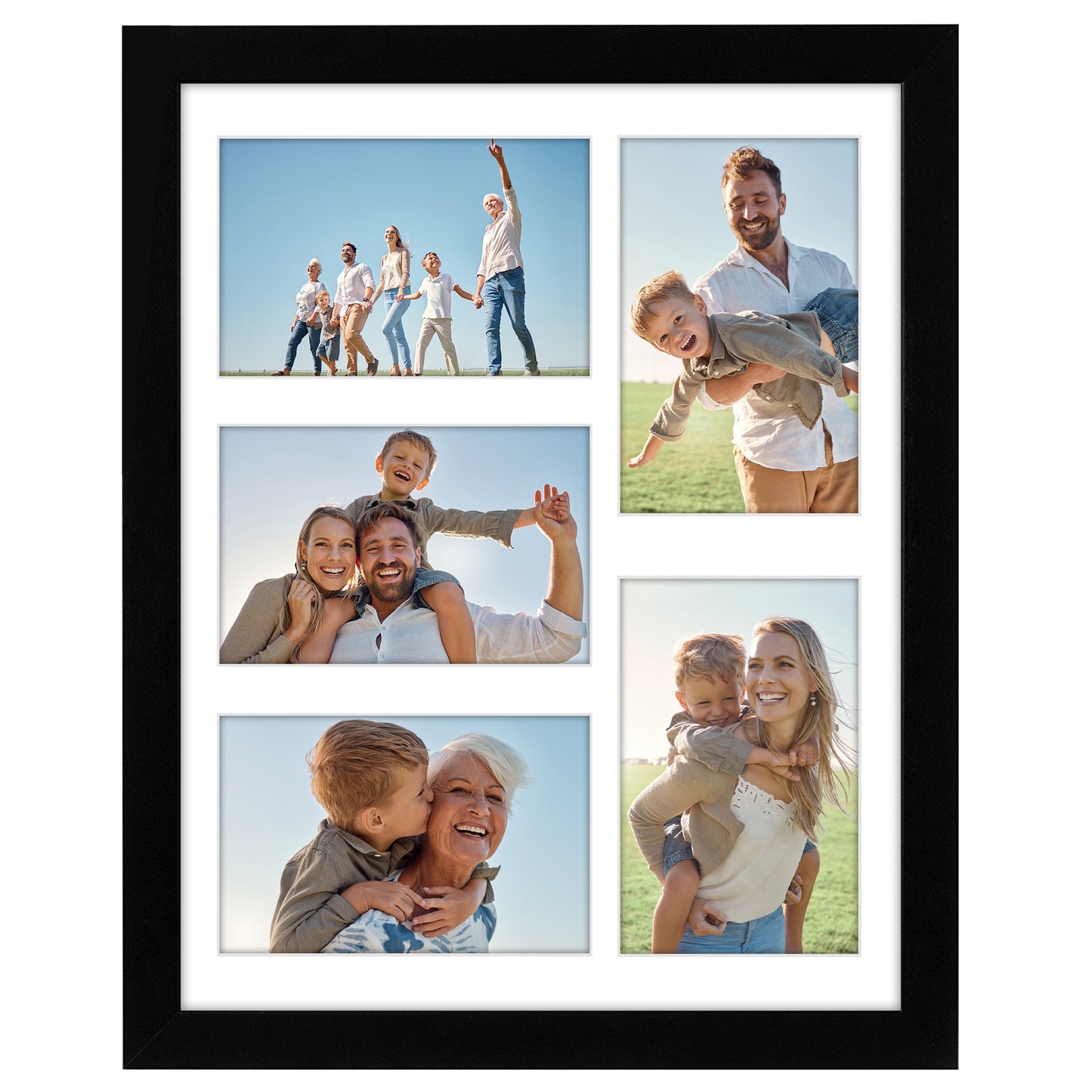 Collage Picture Frame | Multi-Photo Wall Decor | Protective Glass Front