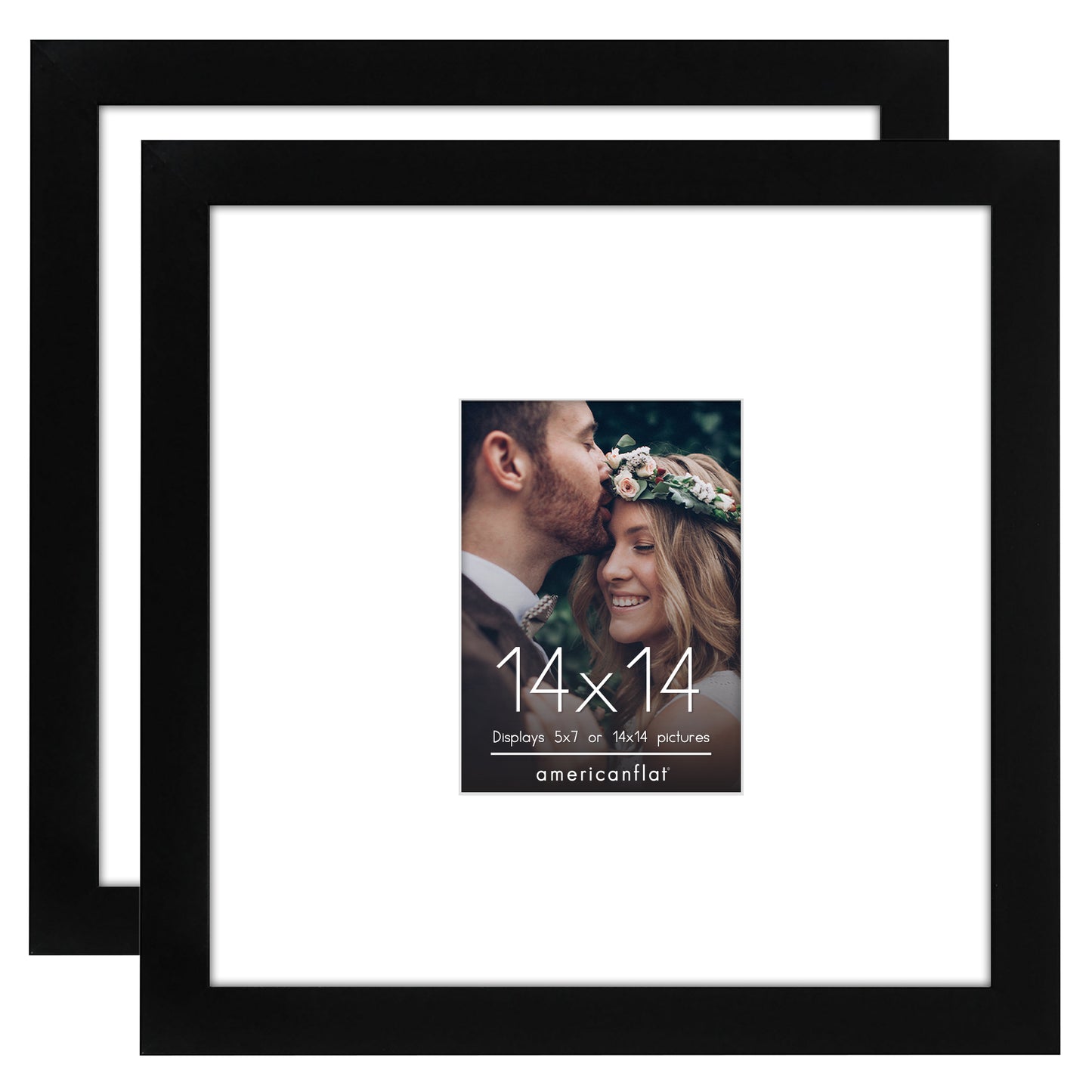 Americanflat Wedding Signature Frame with Mat | Set of 2 |