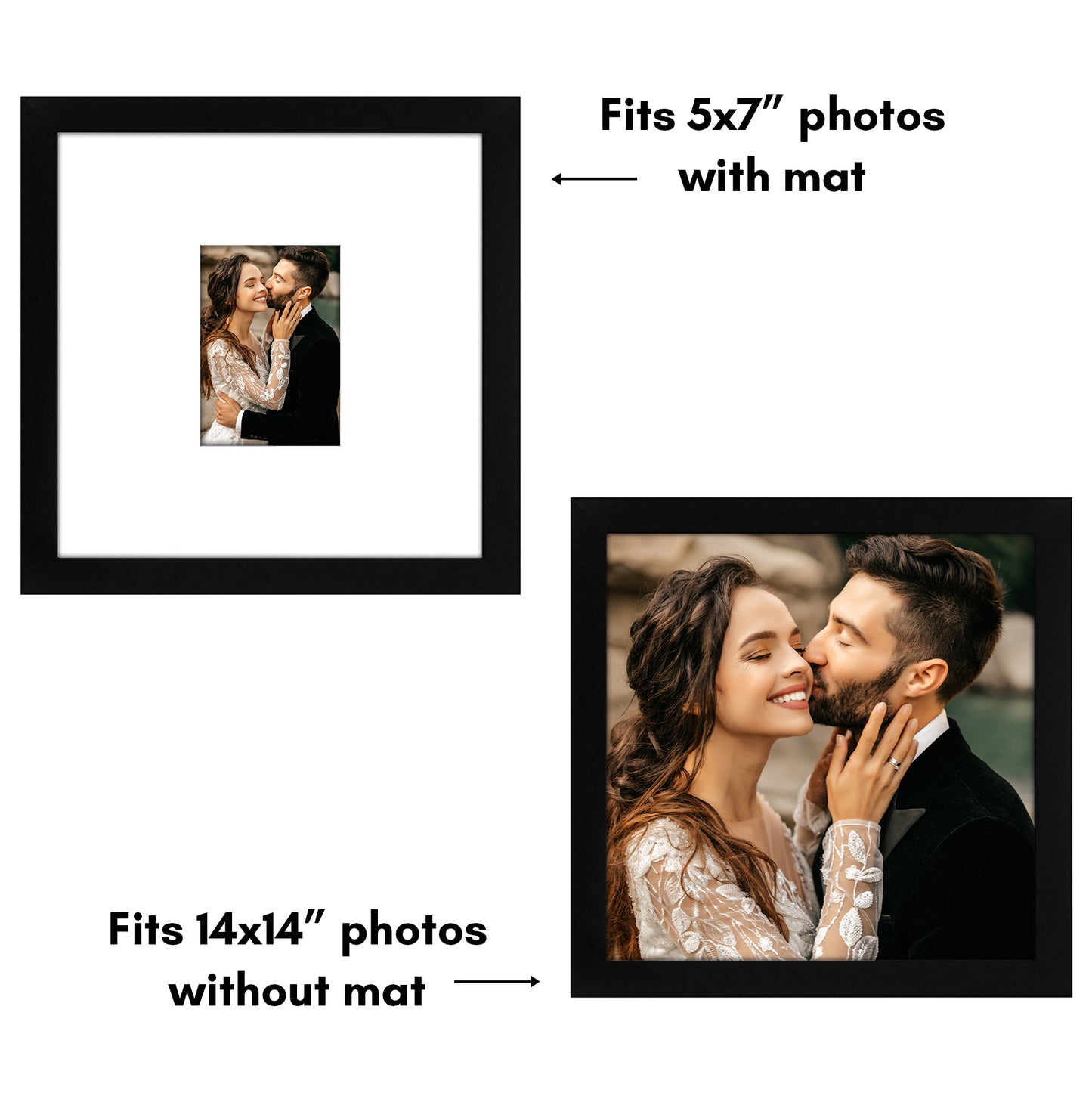 Americanflat Wedding Signature Frame with Mat | Set of 2 |