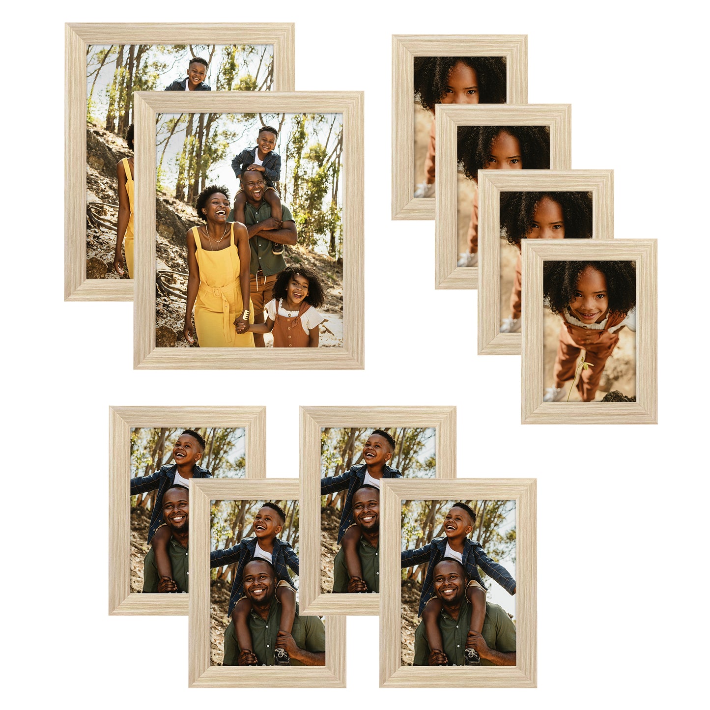 10 Piece Gallery Wall Picture Frame Set | Choose Your Color