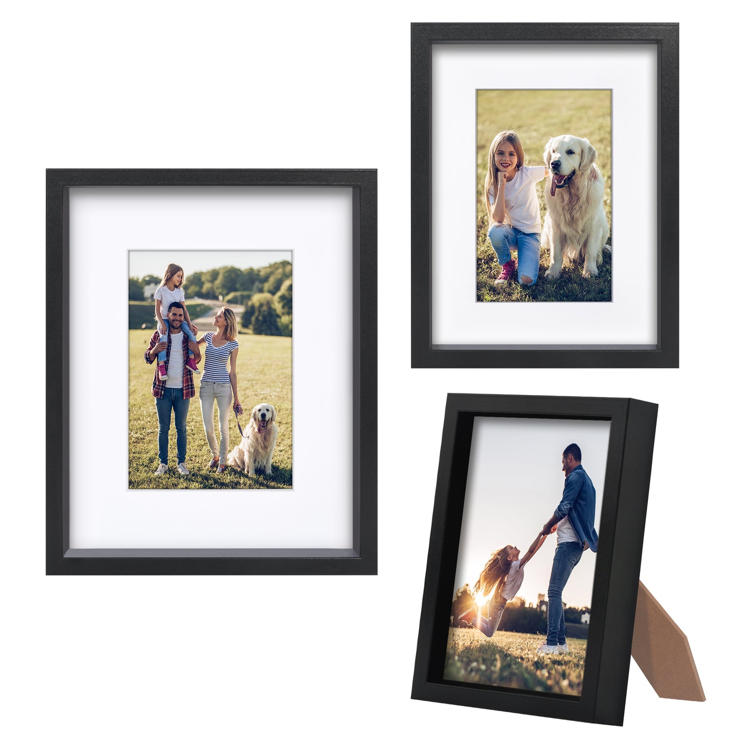 Picture Frame Set of 3 | Gallery Wall Decor | Protective Glass | Modern Style
