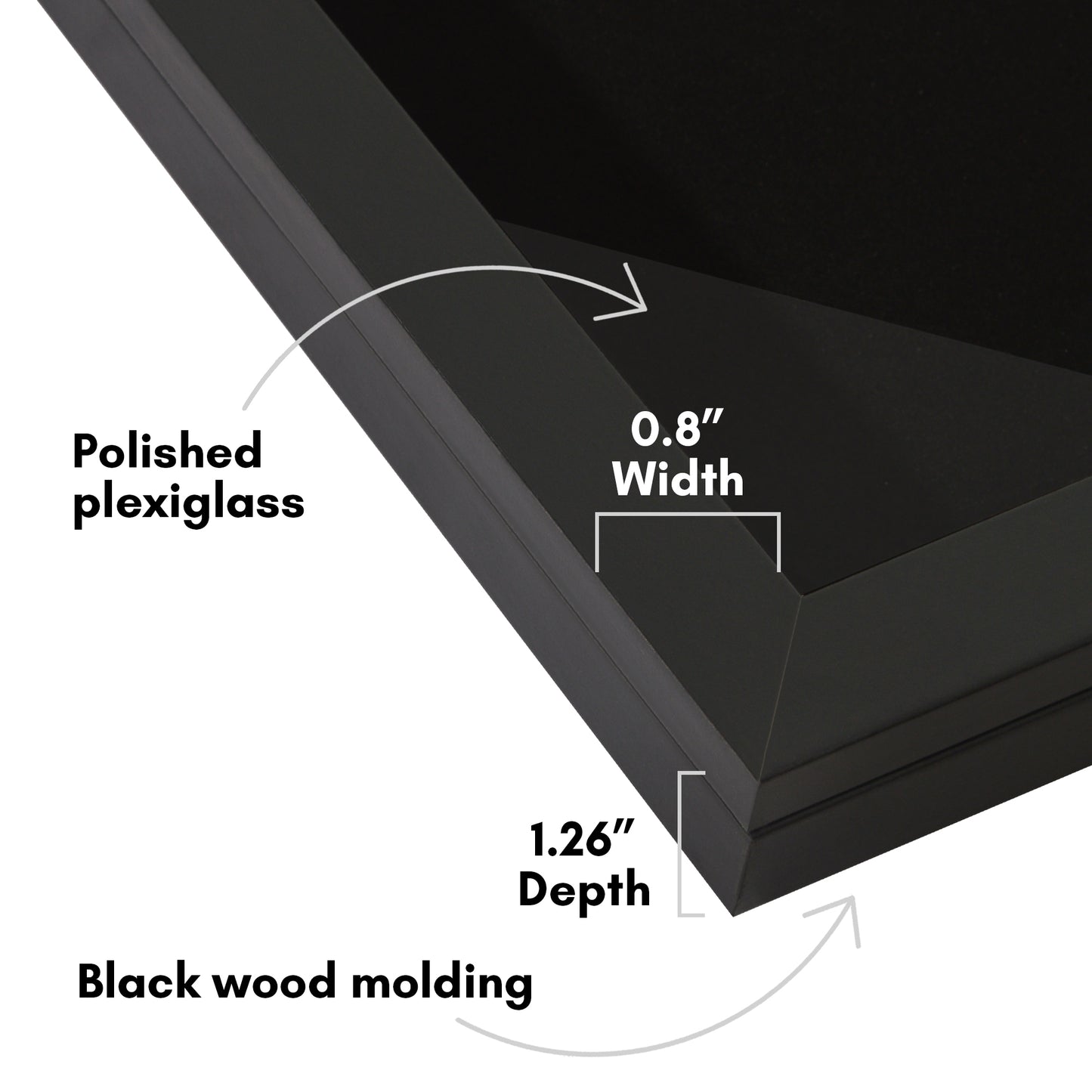 Pin Display Case | Shatter-Resistant Glass | Enamel Pin Holder | Wall Art Display