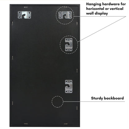 Pin Display Case | Shatter-Resistant Glass | Enamel Pin Holder | Wall Art Display
