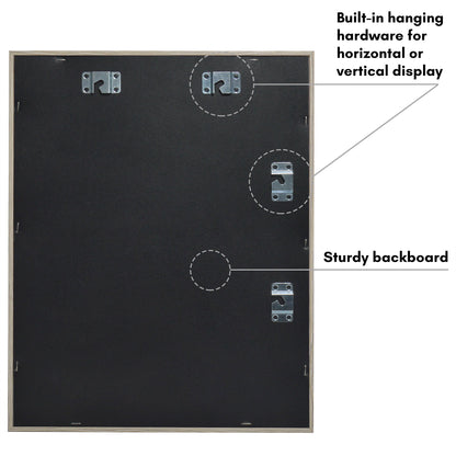Front Loading Shadow Box Frame | Display Case for Keepsakes | Wall Art Decor