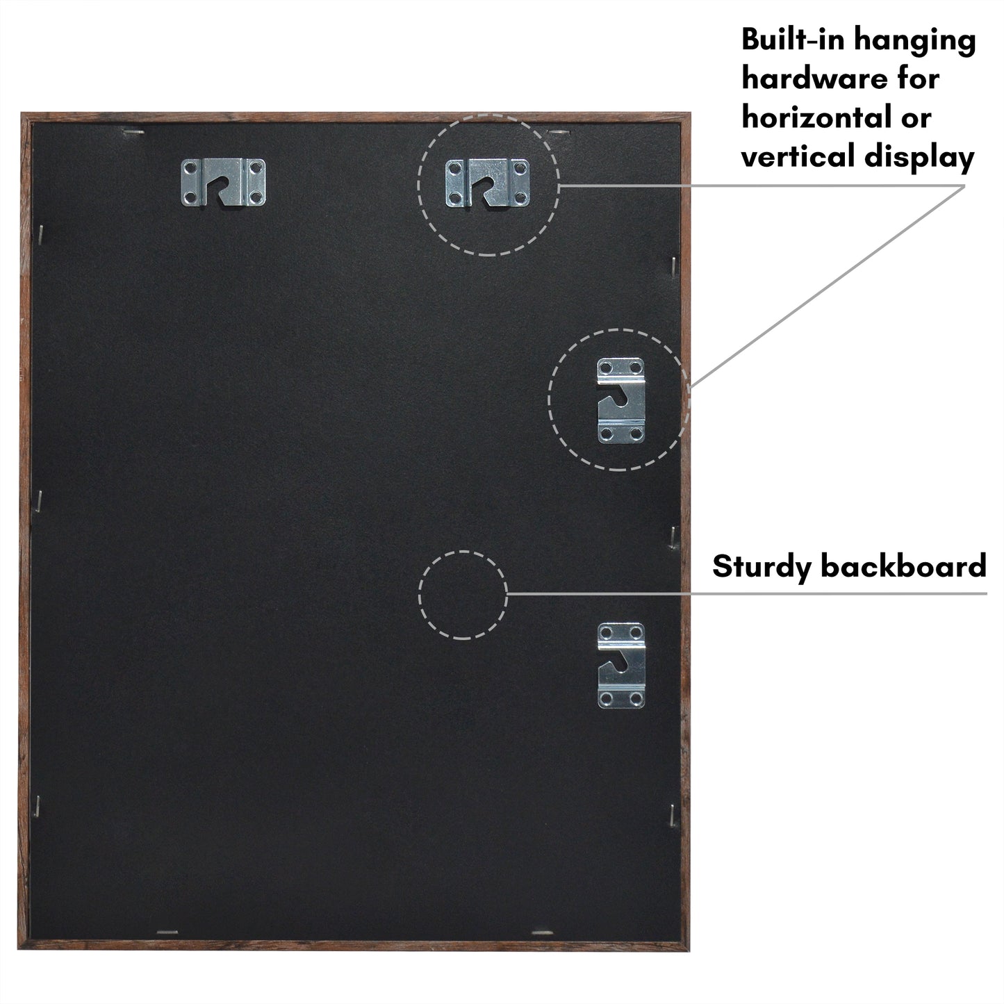 Front Loading Shadow Box Frame | Display Case for Keepsakes | Wall Art Decor