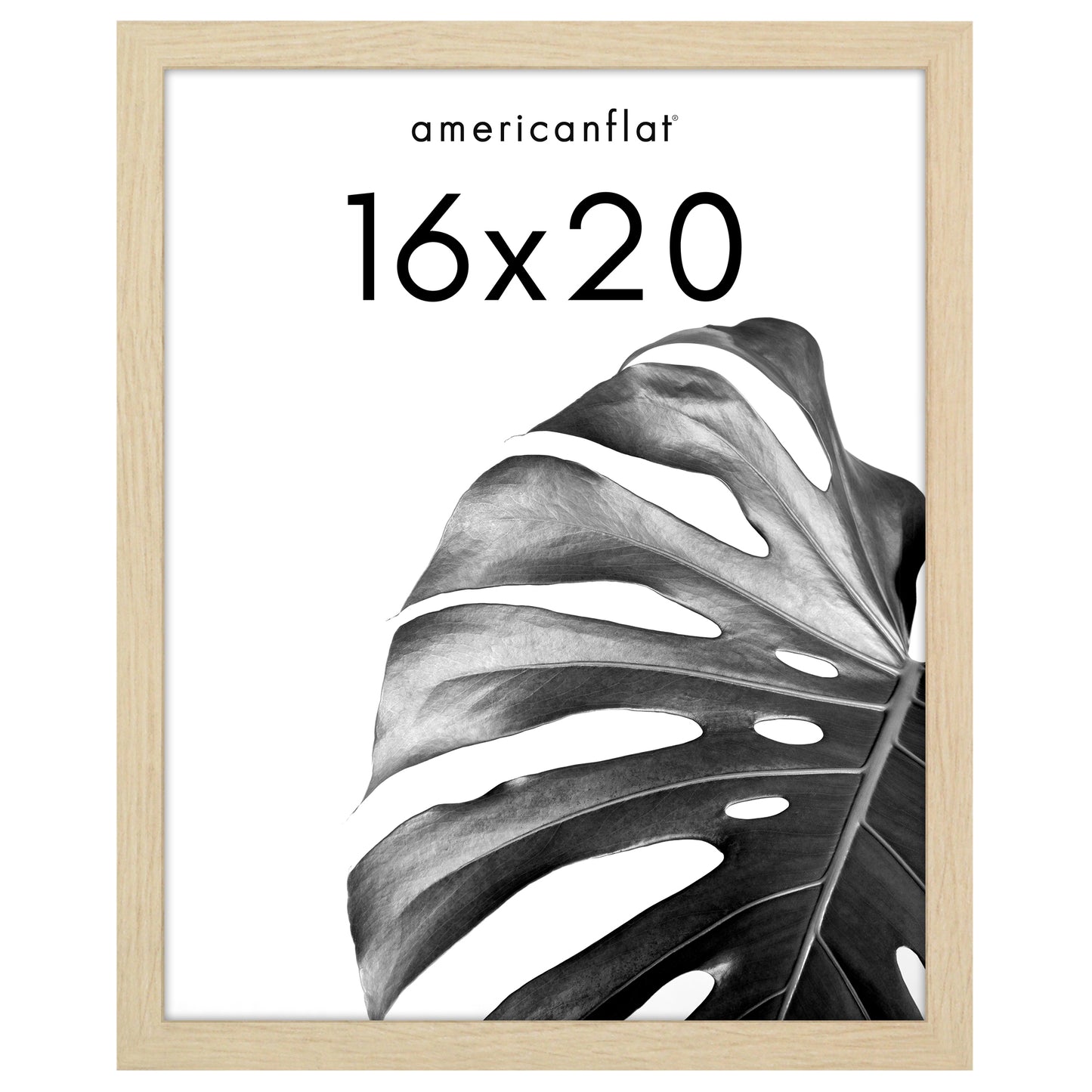 Poster Frame with Wood | Art Print Display | Shatter Resistant Plexiglass Decor