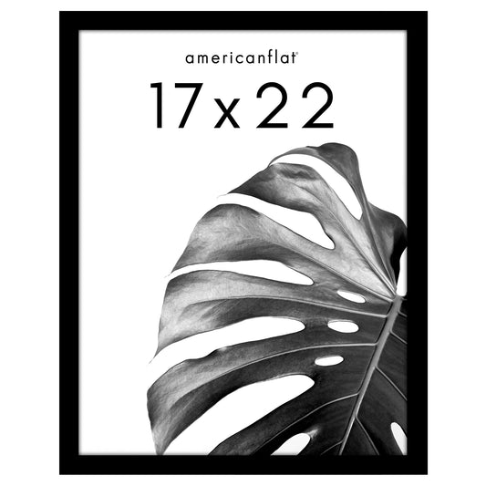 Poster Frame with Wood | Art Print Display | Shatter Resistant Plexiglass Decor