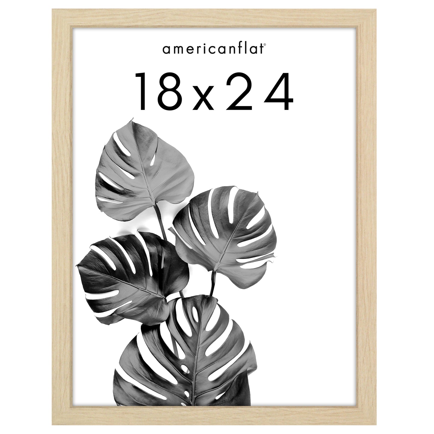 Poster Frame with Wood | Art Print Display | Shatter Resistant Plexiglass Decor