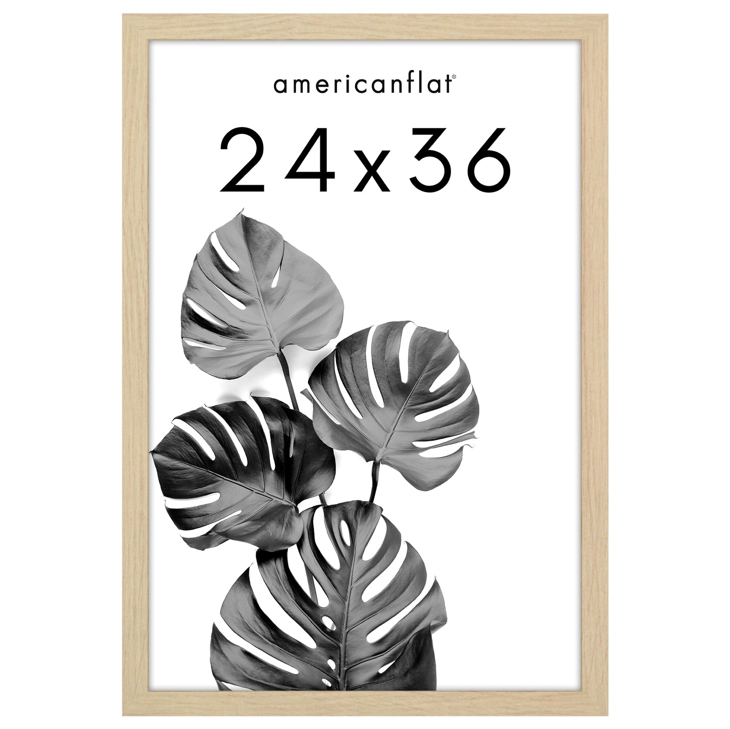 Poster Frame with Wood | Art Print Display | Shatter Resistant Plexiglass Decor