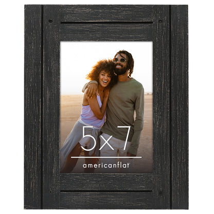 Picture Frame | Rustic Farmhouse Style | Distressed Wood Look | Wall Decor