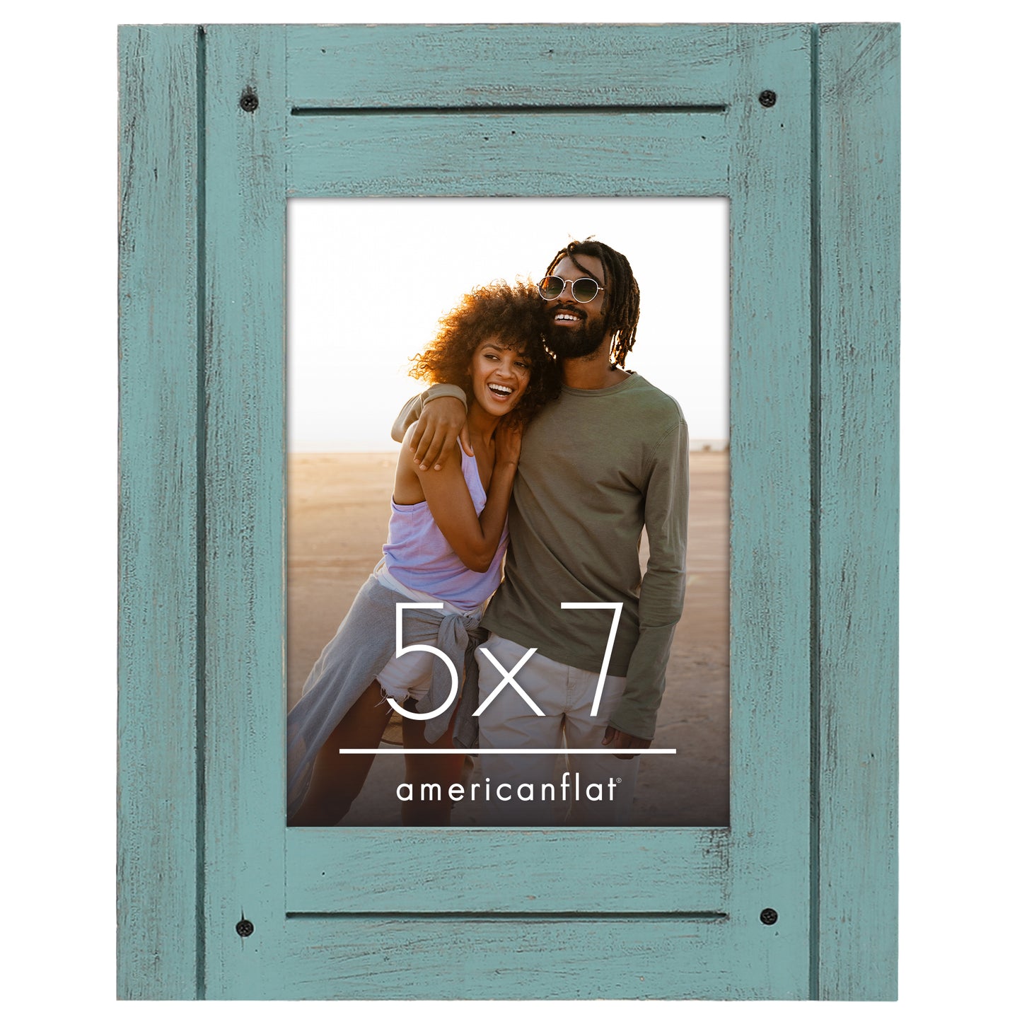 Picture Frame | Rustic Farmhouse Style | Distressed Wood Look | Wall Decor