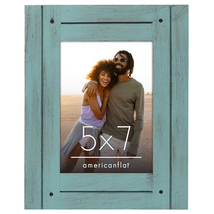 Picture Frame | Rustic Farmhouse Style | Distressed Wood Look | Wall Decor