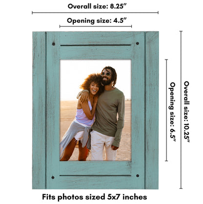Picture Frame | Rustic Farmhouse Style | Distressed Wood Look | Wall Decor