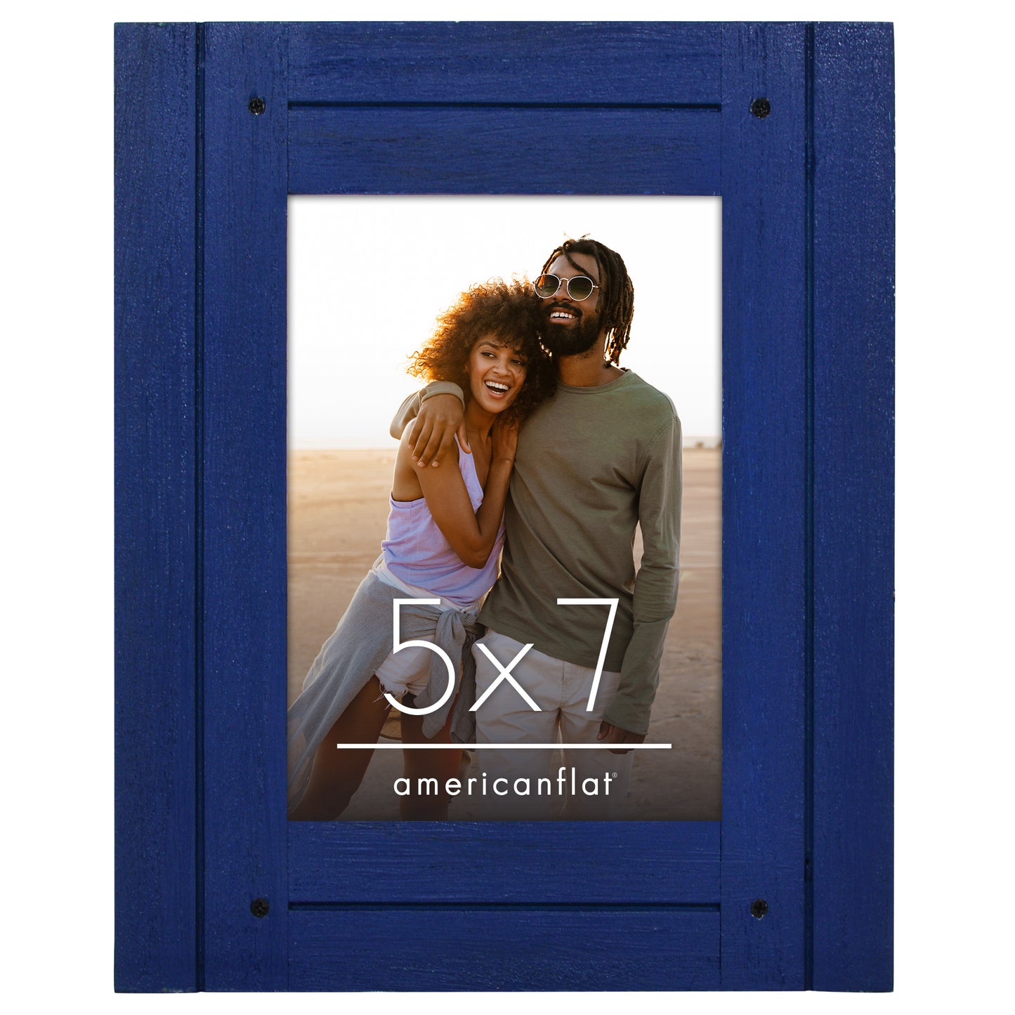 Picture Frame | Rustic Textured Wood | Shatter-Resistant Glass | Easel Back