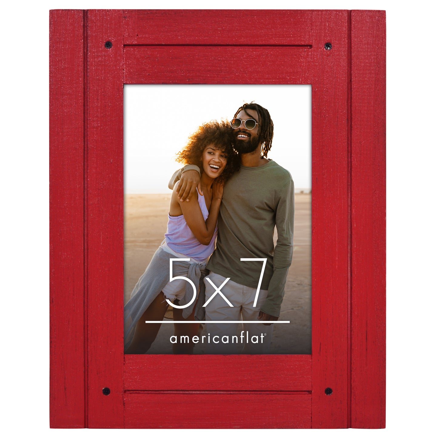 Picture Frame | Rustic Textured Wood | Shatter-Resistant Glass | Easel Back