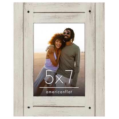 Picture Frame | Rustic Farmhouse Style | Distressed Wood Look | Wall Decor