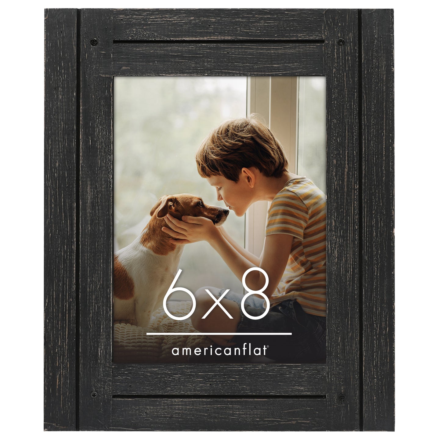 Picture Frame | Rustic Farmhouse Style | Distressed Wood Look | Wall Decor