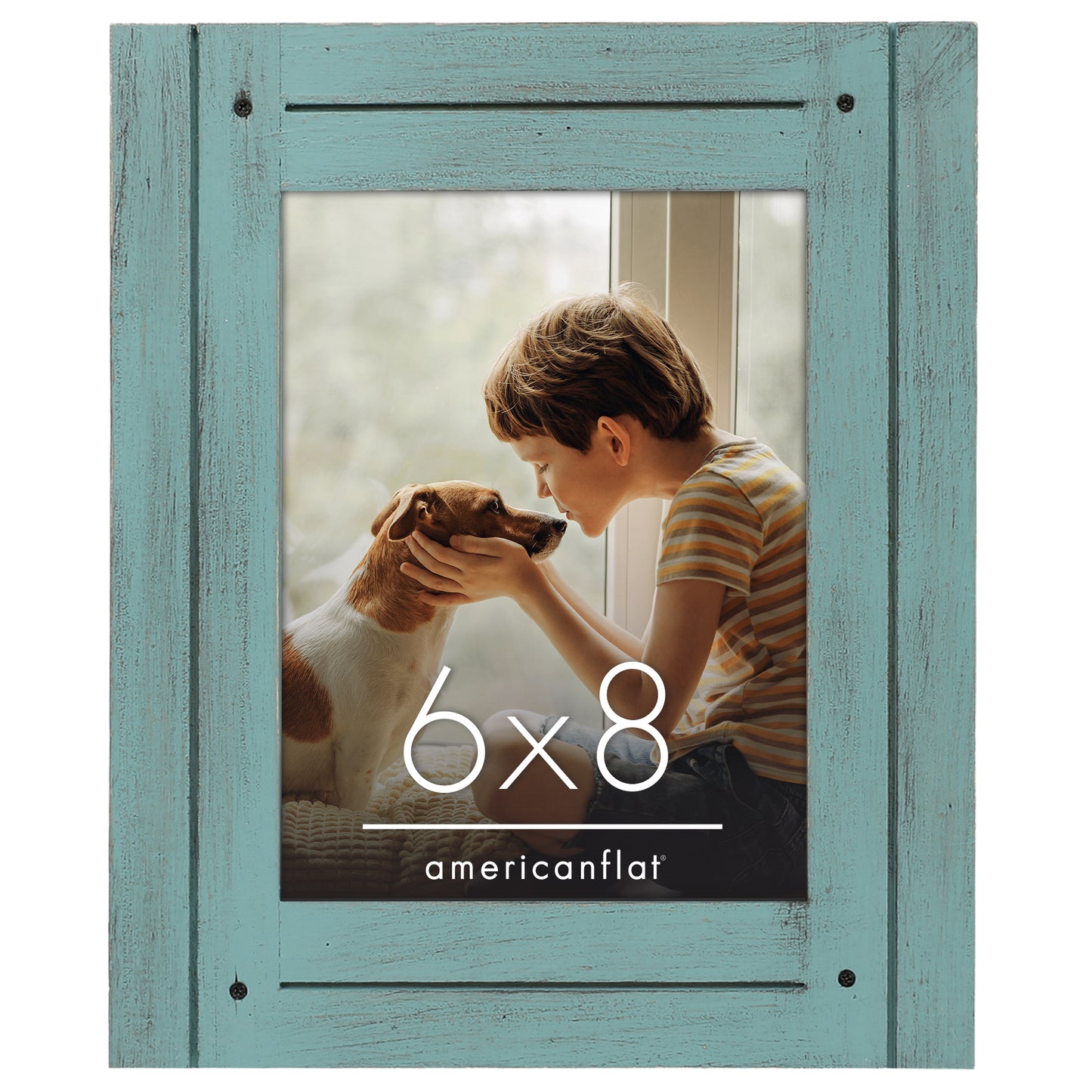 Picture Frame | Rustic Farmhouse Style | Distressed Wood Look | Wall Decor