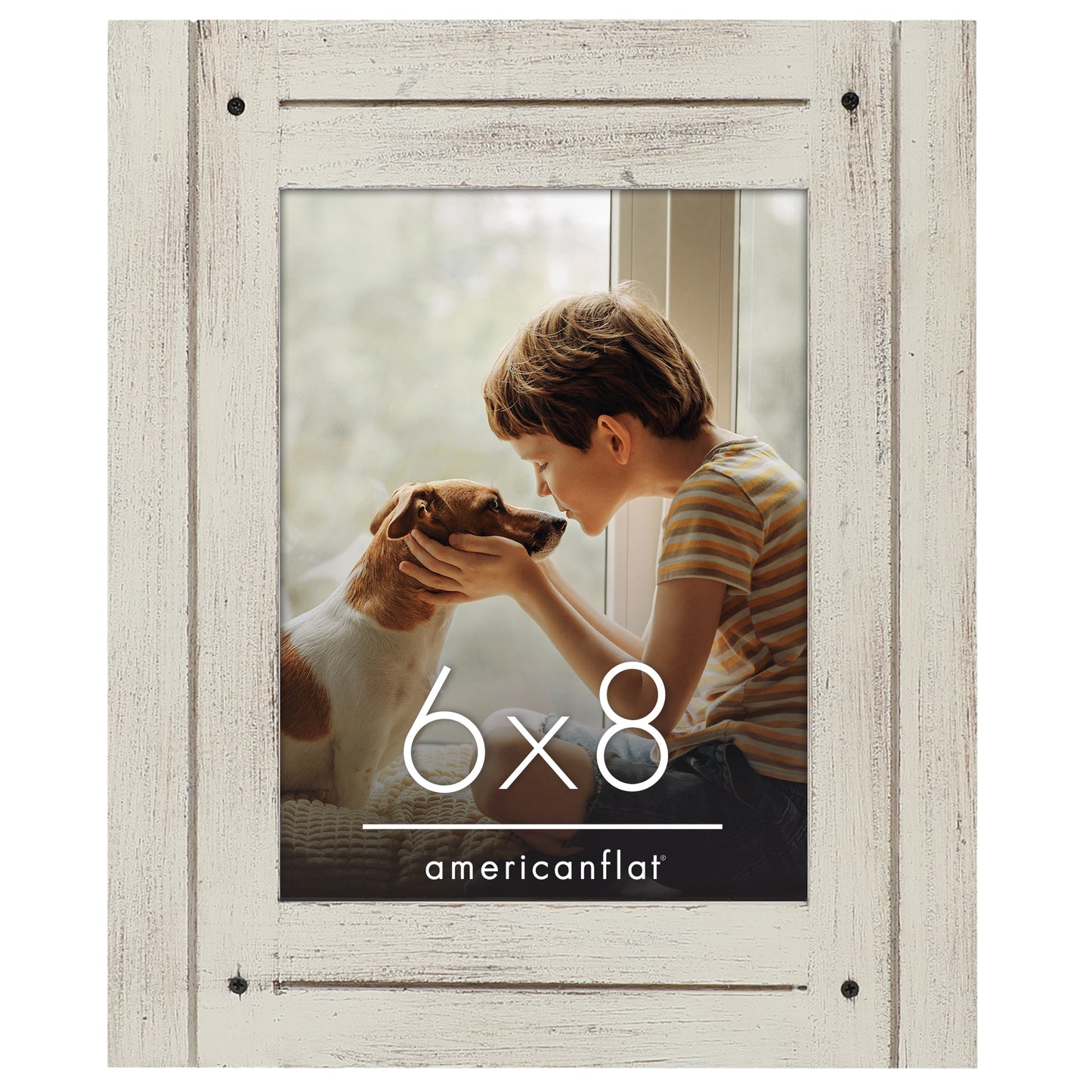 Picture Frame | Rustic Farmhouse Style | Distressed Wood Look | Wall Decor