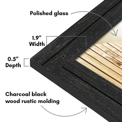 Picture Frame | Rustic Farmhouse Style | Distressed Wood Look | Wall Decor