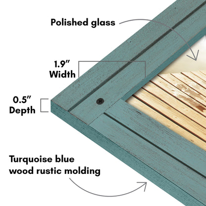 Picture Frame | Rustic Farmhouse Style | Distressed Wood Look | Wall Decor