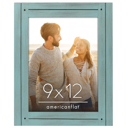 Picture Frame | Rustic Farmhouse Style | Distressed Wood Look | Wall Decor