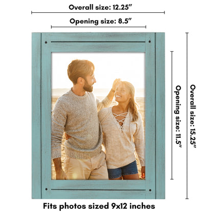 Picture Frame | Rustic Farmhouse Style | Distressed Wood Look | Wall Decor