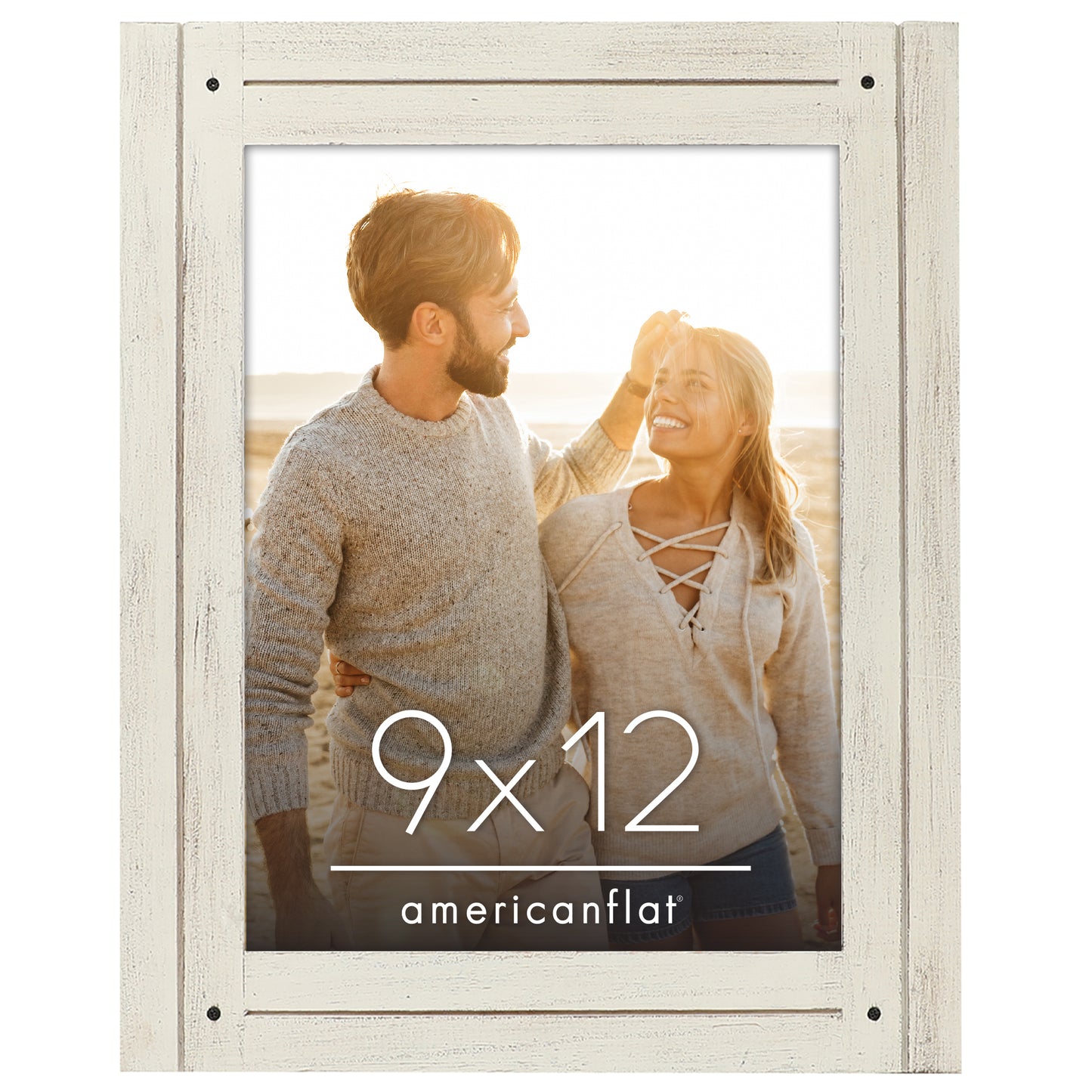 Picture Frame | Rustic Farmhouse Style | Distressed Wood Look | Wall Decor