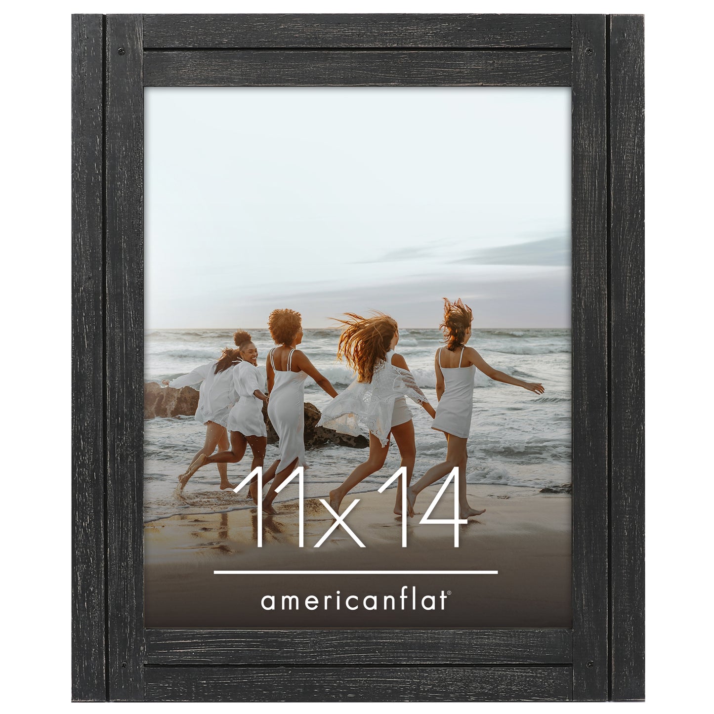 Picture Frame | Rustic Farmhouse Style | Distressed Wood Look | Wall Decor