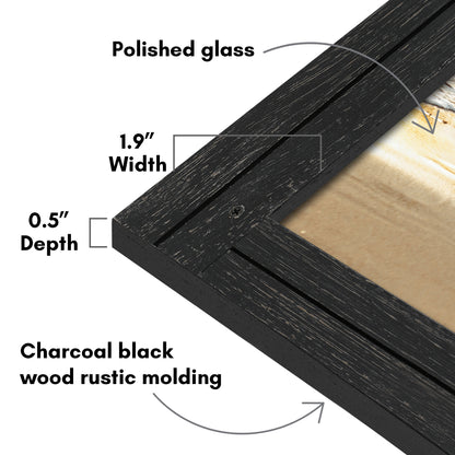 Picture Frame | Rustic Farmhouse Style | Distressed Wood Look | Wall Decor